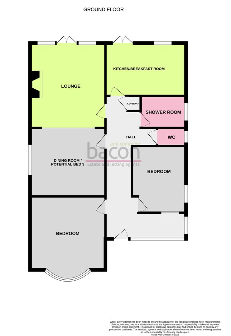 Floor Plan | Bungalow - Detached | Terringes Avenue, Worthing | Sold - Subject to Contract